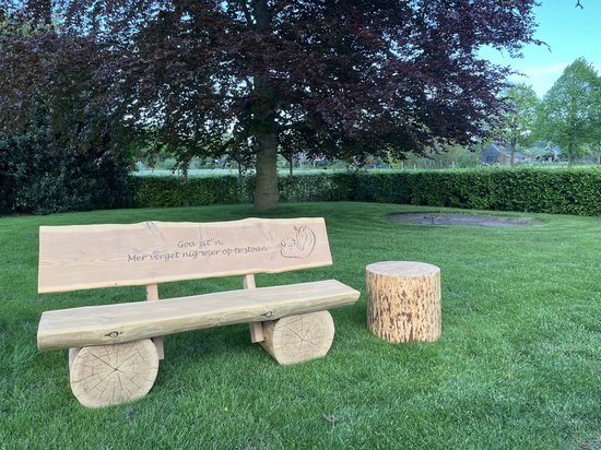 Kruispoot Bank Geïmpregneerd Hout | Tuinbank Hout Zonder Leuning