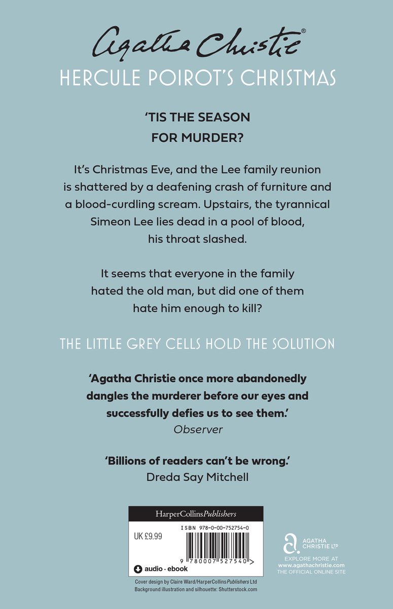 Poirot Hercule Poirots Christmas - back cover