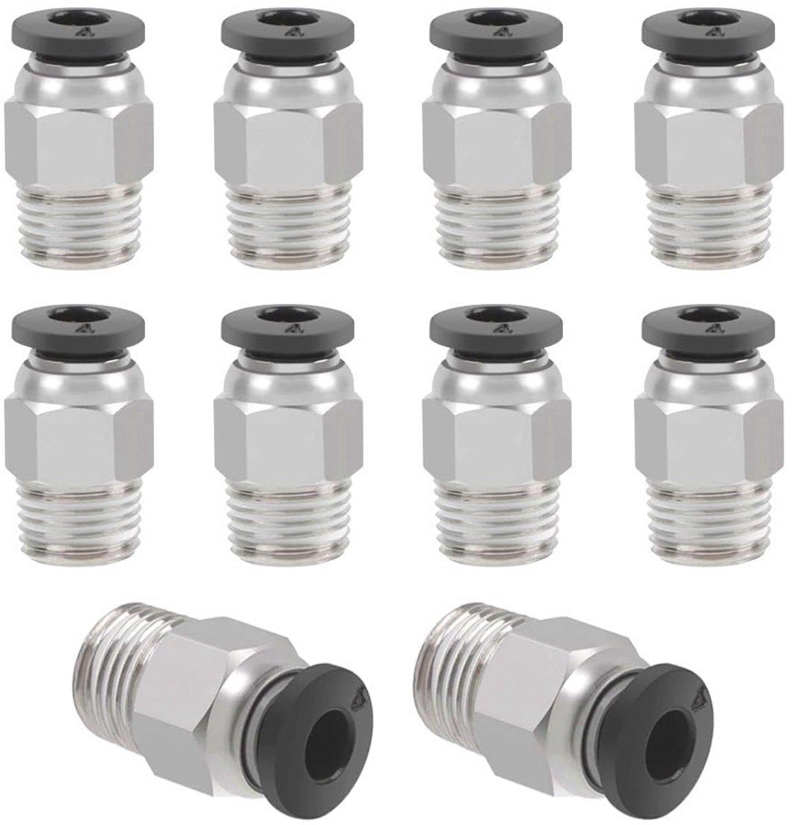 Image of 10 Stuks 3D Printer Pneumatische Connector PC4-M10 voor Rechtse Fitting