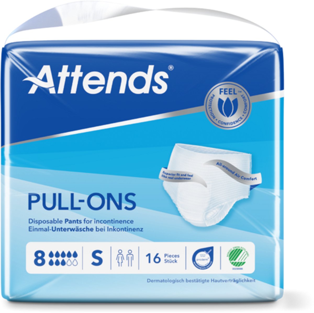 ATTENDS Pull-Ons 8 Small - 8 pakken van 16 stuks