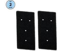 Bramokava 2x Filter geschikt voor Droger Whirlpool Bauknecht Ignis ( met 4 gaatjes) - 481010345281 - 8015250474909 - 481010716911 - 220 x 110 mm - Spons Foam Schuimfilter
