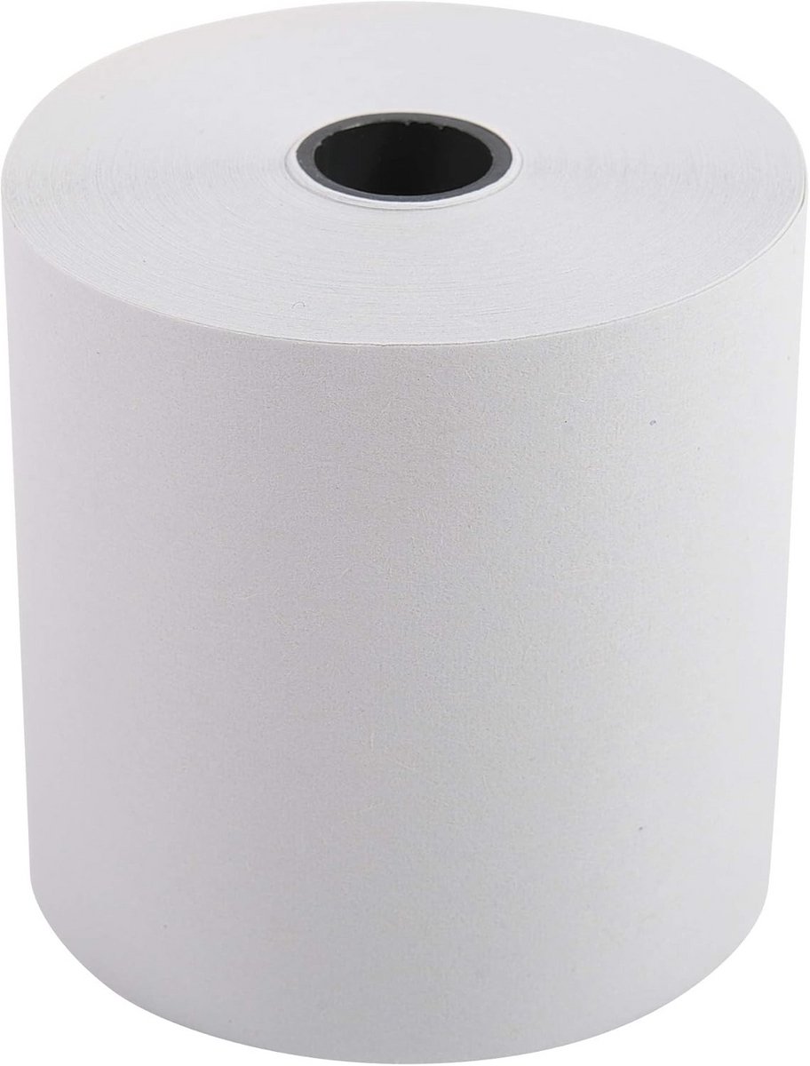Set van 10 papierrollen voor kassa's en rekenmachines - 57 mm breed, 30 m lengte - Extra wit - Kern 12 mm