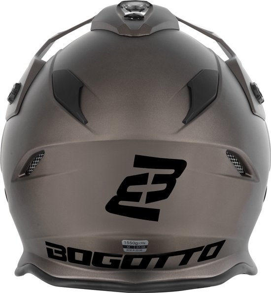 Casque Enduro Bogotto H331 BT Avec Bluetooth Intégré - Visière Pinlock, Taille M