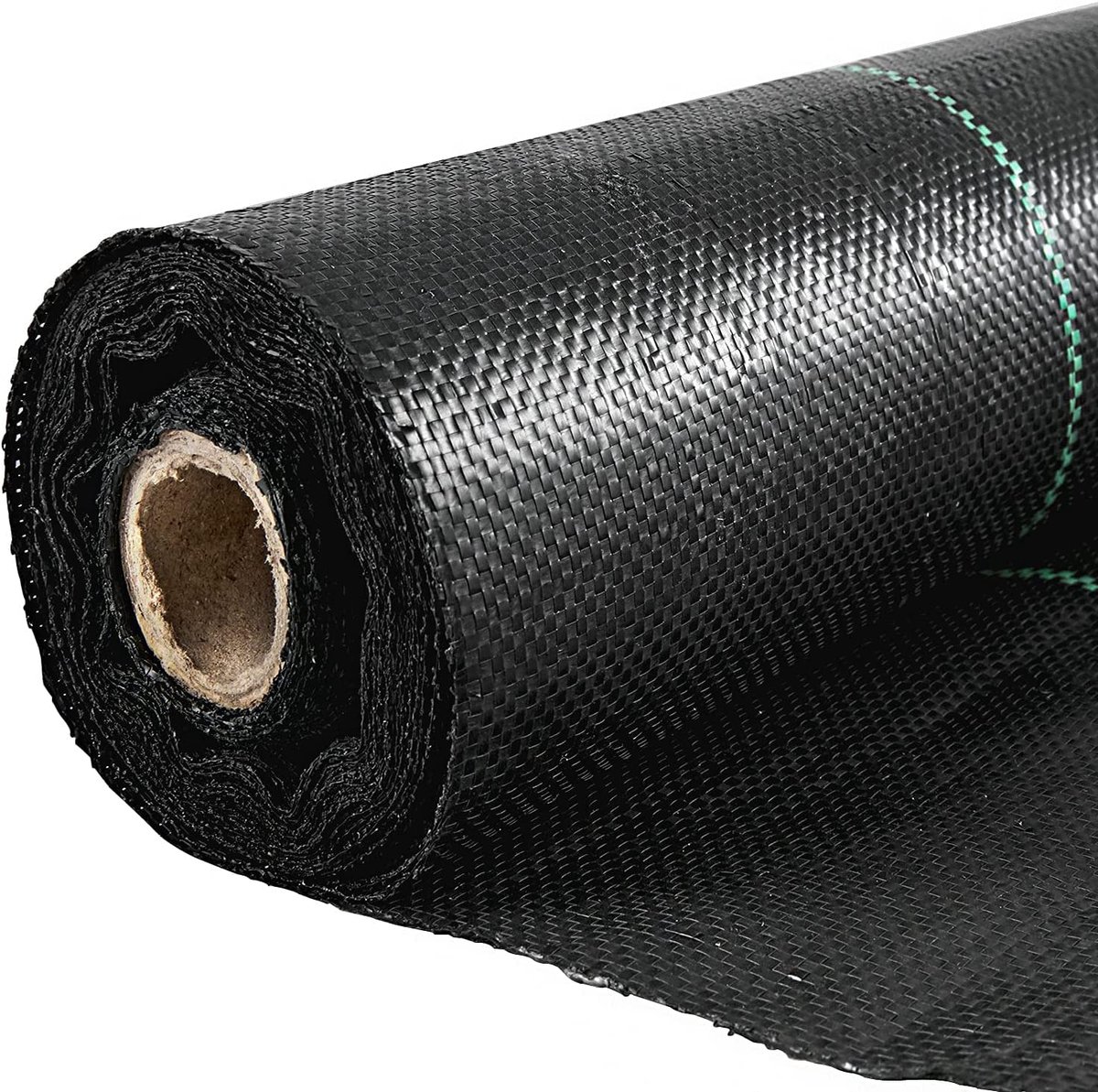 Onkruiddoek, 1,8 x 91 m, Duurzaam 42 g Geotextiel, Geweven Bodembedekking voor Commerciële Kassen, Binnenplaatsen, Tuinscherm.