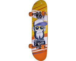 Move Skateboard voor Kinderen - Geel/Oranje/Wit