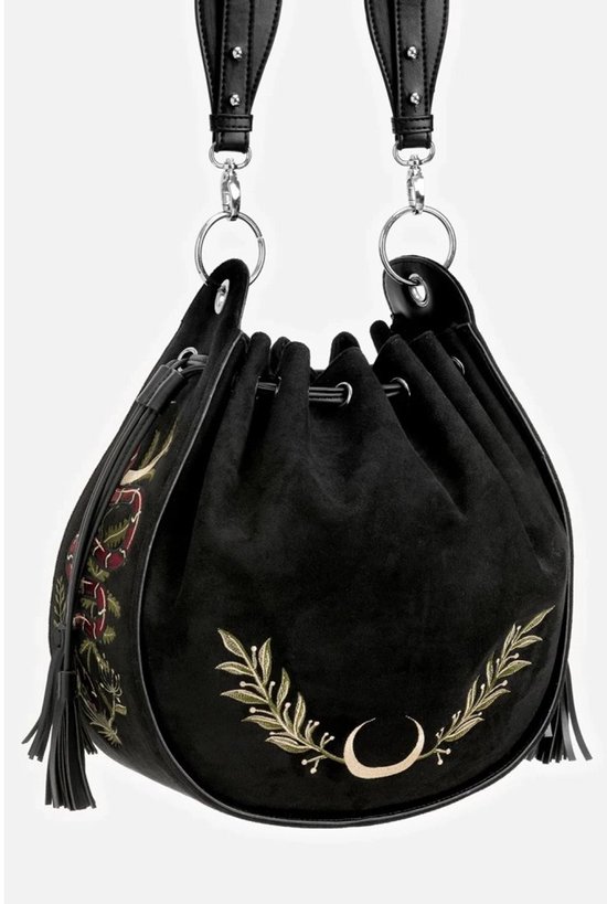 Restyle - Sac bandoulière Serpent's Lair - Zwart