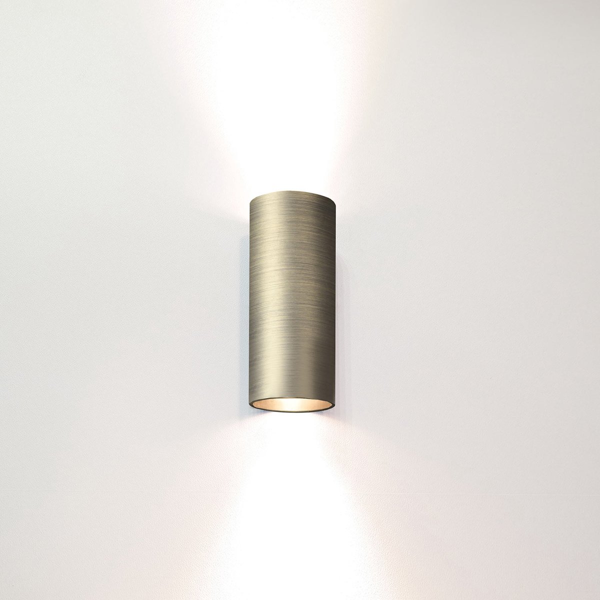 Artdelight - Wandlamp Roulo 2 lichts H 15,4 Ø 6,5 cm antiek brons