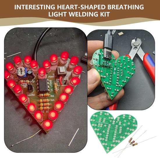 Be In Your Mind 3 Sets SMD Solderen Praktijk Board NE555 CD4017 Roterende Led Diy Kit Voor Elektronische Circuit Training 3 12v 688313388