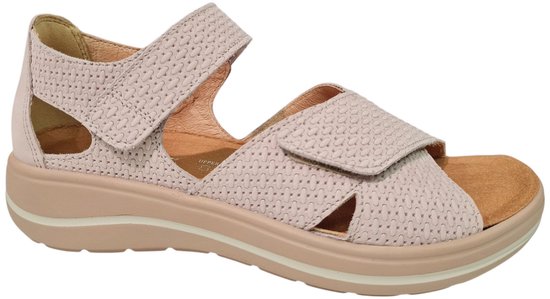 Sandales pour femmes en cuir Hartjes pour femme - Rose pâle - 37