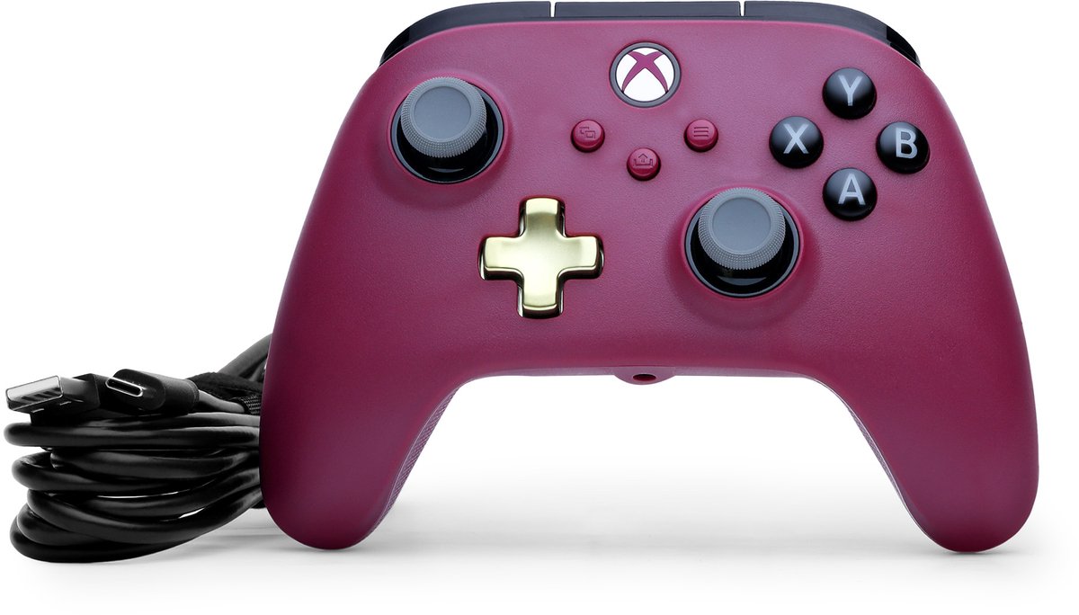 PowerA Advantage Bedrade Controller - Xbox Series X|S - Ruby Wine - 3m USB-kabel – foto 8