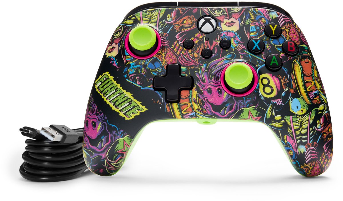 PowerA Bedrade Controller - Xbox Series X|S - Fortnite Glow - 3m USB-kabel – foto 8