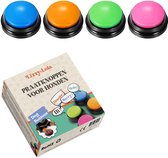 Boutons de chien bouton de conversation pour chiens - Avec fonction d'enregistrement - Avec autocollants - speelgoed Intelligence - 4 pièces