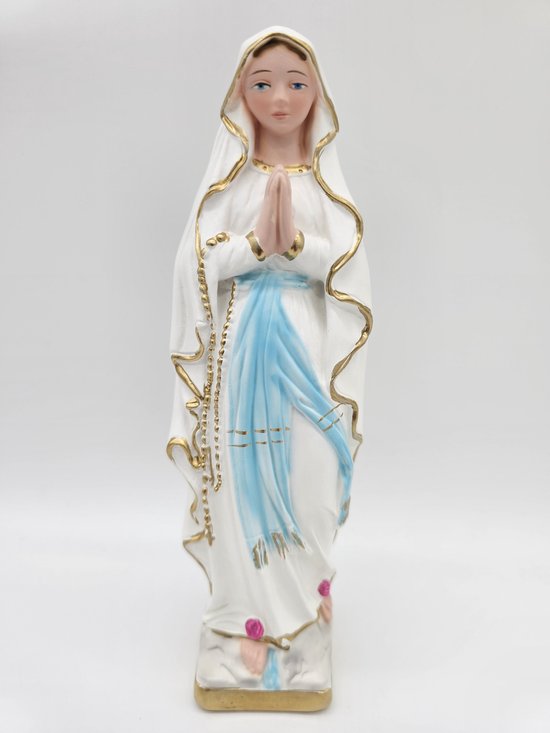 Marie de Lourdes - statue en plâtre 20 cm