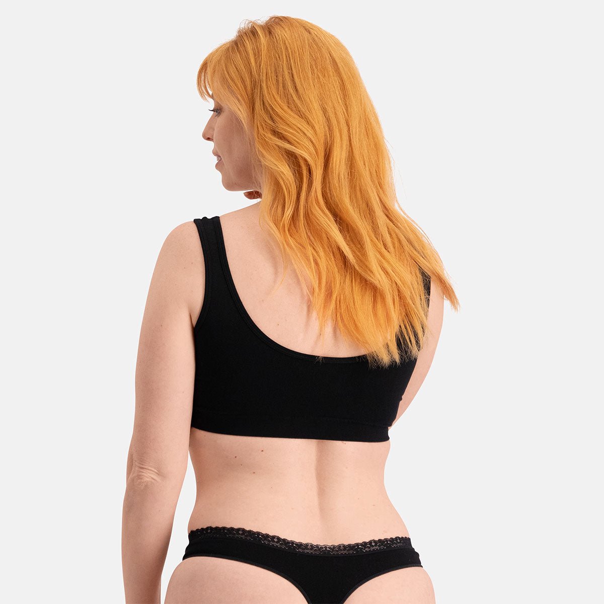 Comfortabel & Zijdezacht Bamboo Basics Seamless Strings Amber (3-pack) - Zwart - M