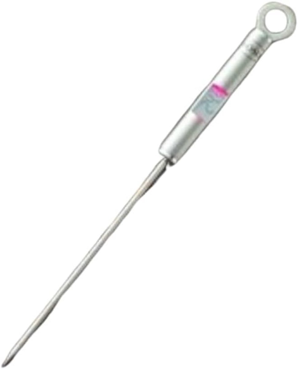 Digitale grillthermometer met verlichte temperatuurweergave -40 °C tot +200 °C, roestvrij staal 18/10