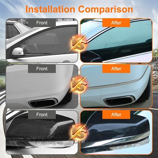 4R  10304 Wheel Trim Reflective Adhesive Strips for Car