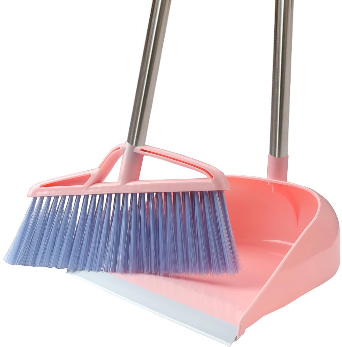 Ibenzoa® Stijlvolle en Praktische Bezem en Veegschop Set met Lange Steel voor Thuisgebruik
