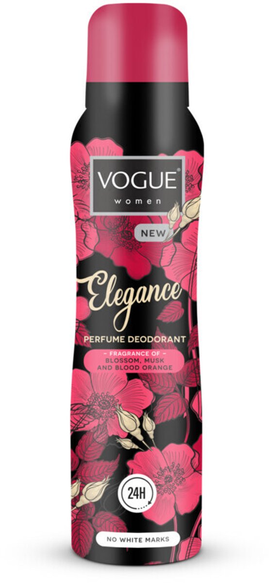 Goedkoopste 3x Vogue Elegance Parfum Deodorant 150 ml