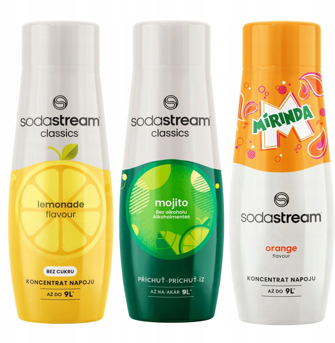 Sodastream - Syrup Set - Mirinda; Lemonade; Mojito - 3 Stuks