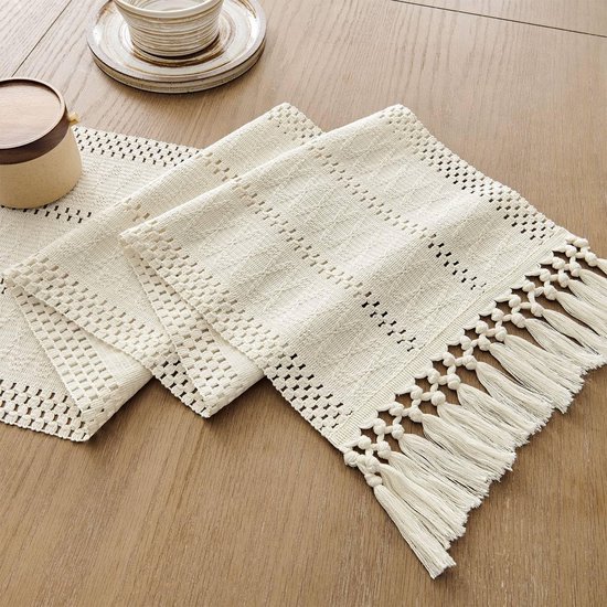 Gordijn Met Verborgen Plooien, Geweven Voile Met Reliëfstrepen In Beige Per Stuk 140x250 Tusura 247088