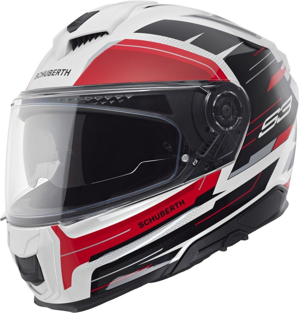 Schuberth S3 Apex Wit Rood Zwart Integraalhelm - Maat M - Helm