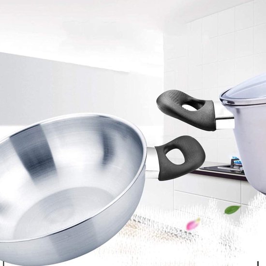 4 stuks reserveonderdeel potgreep set voor potdeksel met schroeven en moeren - restaurant keuken plastic braadpan pastabot handvat voor huishouden — afbeelding 3
