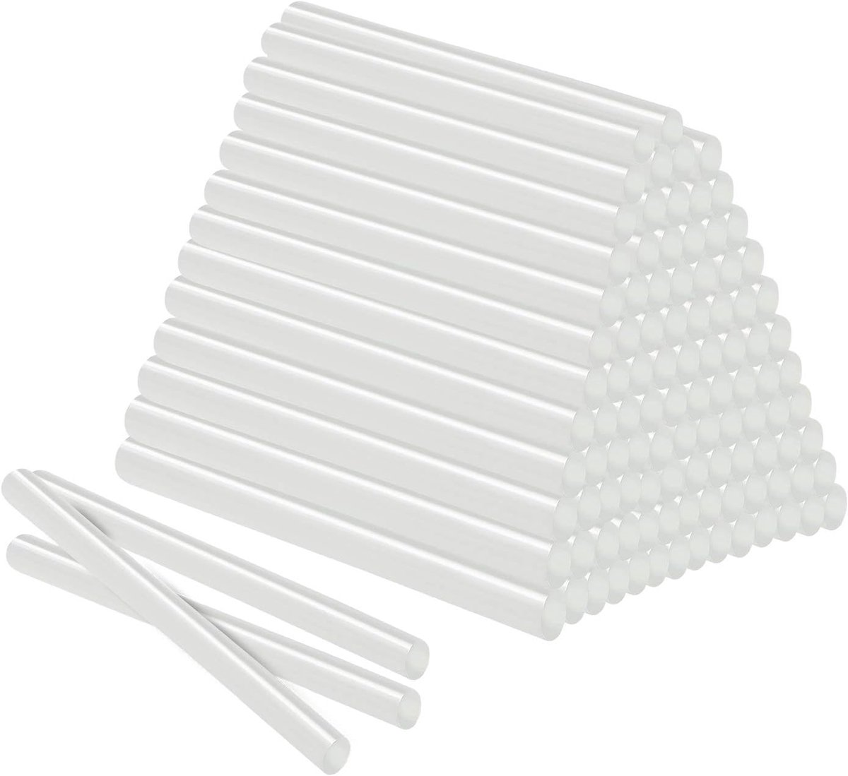 Aufun Hete lijmsticks - 100 stuks - Ca. 2 kg - 11x200 mm - Semi-transparant - Voor hete lijmpistool