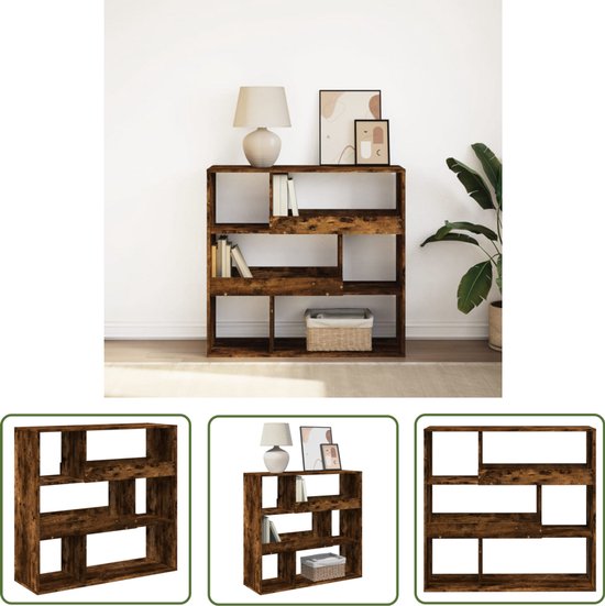 vidaXL Boekenkast/kamerscherm 155x24x160 cm bewerkt hout sonoma eiken