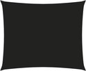 Zwart rechthoekig schaduwdoek van 4x5 meter.