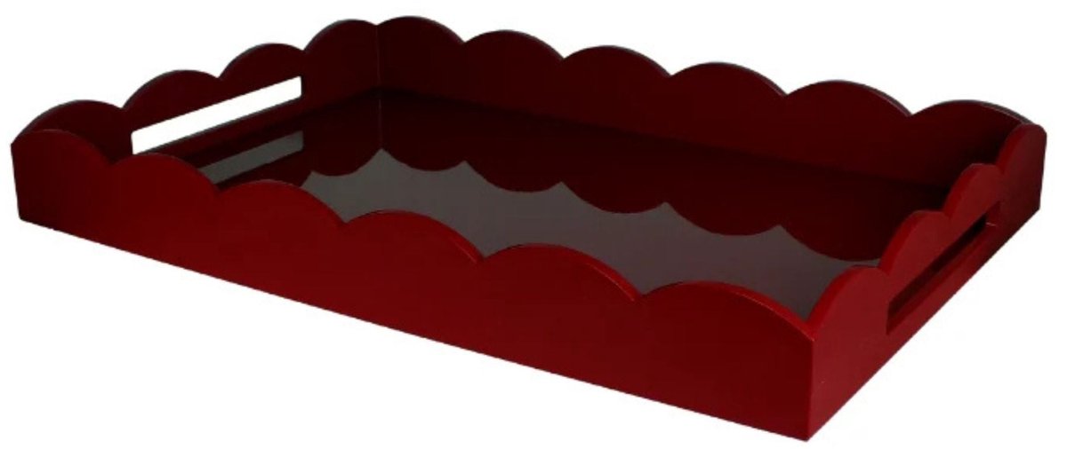 Addison Ross - Dienblad Ottomane Dark Cherry 66x43cm - Serveerplateaus