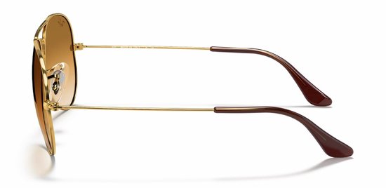 Ray-Ban RB3025 001/51 Aviator Unisex Zonnebril - Goud/Lichtbruin van Ray-Ban — afbeelding 3