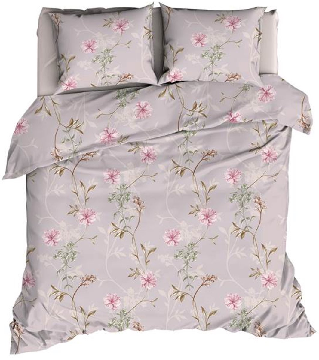 Satin d'Or Raisa Dekbedovertrek - Lits-jumeaux - 240x200/220 cm - Rose