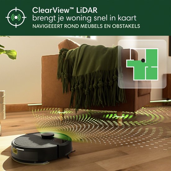 iRobot Roomba 105 Combo - Robotstofzuiger met Dweilfunctie - Zwart