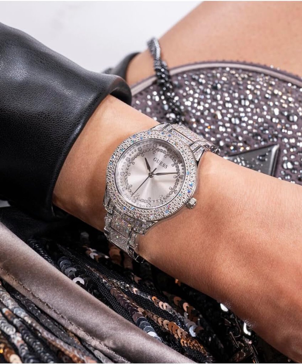 Guess Shooting Star GW0746L1 Horloge - Staal - Zilverkleurig - Ø 36 mm