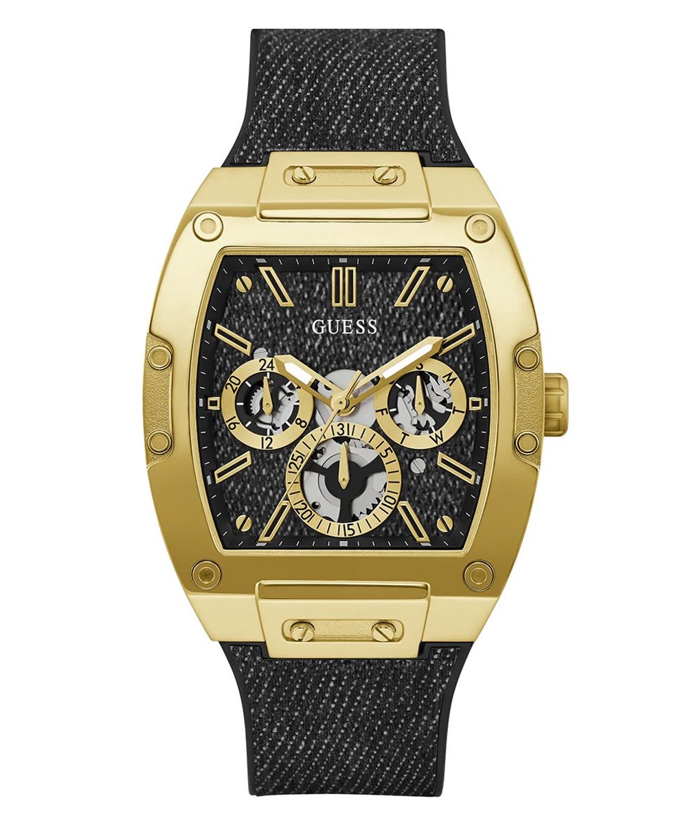 Guess Phoenix GW0786G1 Horloge - Siliconen - Zwart - Ø 47.5 mm