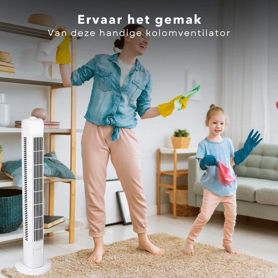 Aigostar Ben ventilator - Torenventilator - 3 snelheden, timer