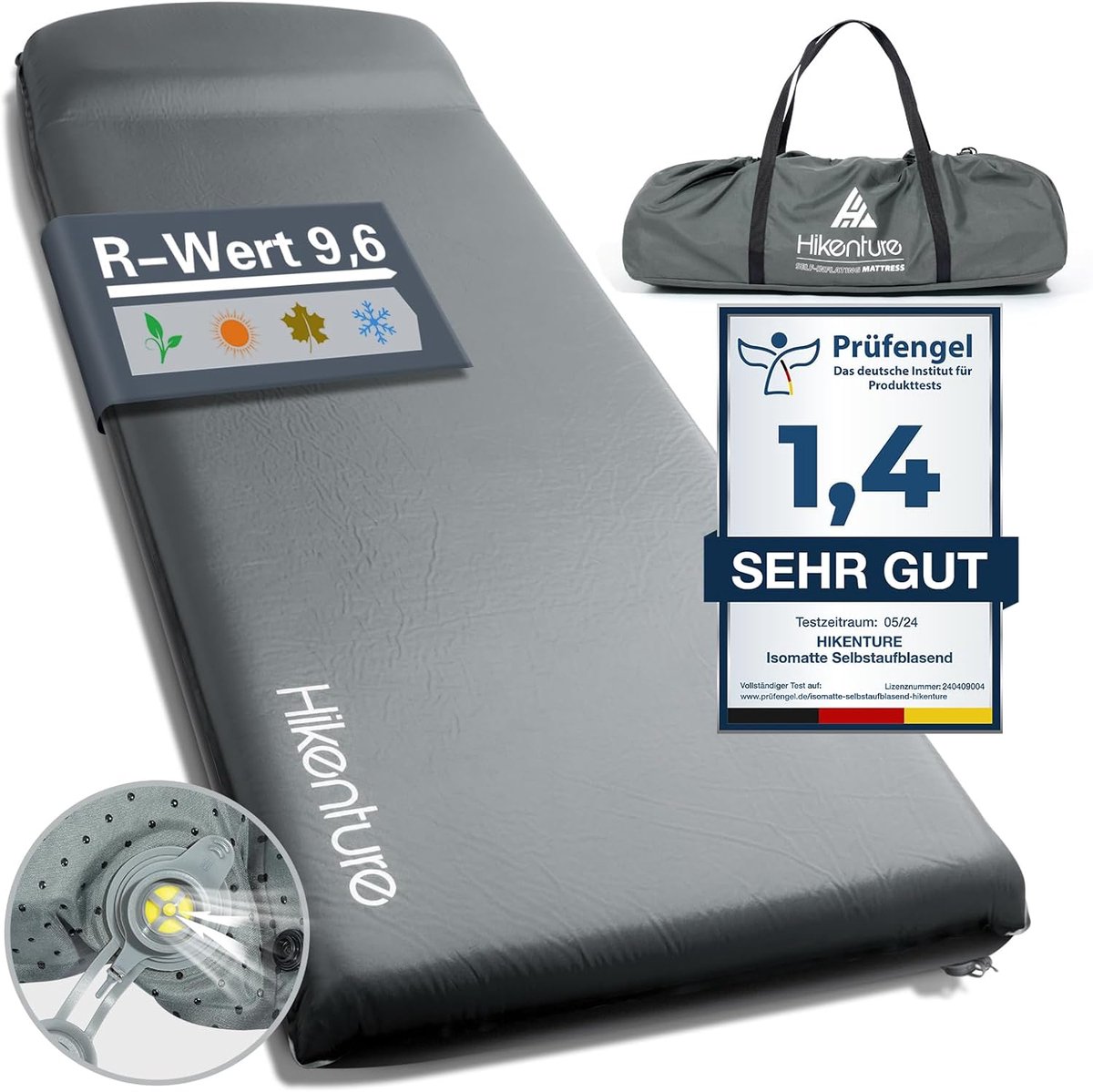 Zelfopblazend Campingmatras 8 cm Dik - Comfortabel Luchtbed voor Outdoors