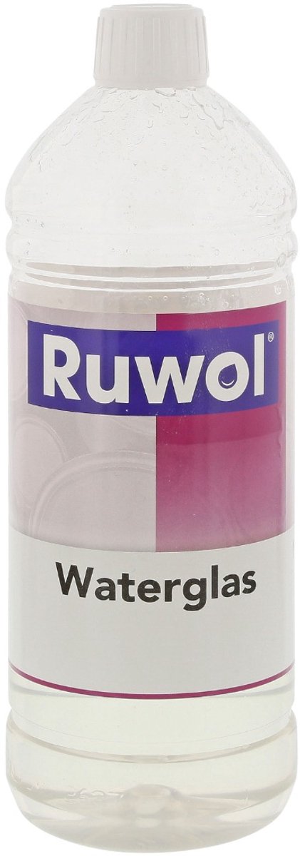 Ruwol Waterglas / Kiesol 1 kg - Glasvernis - Natriumsilicaat - Tegen optrekkend vocht - Vocht bestrijden vloeren of funderingen
