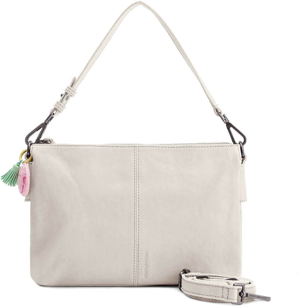 FREDsBRUDER Leren Schoudertas Take A Smile Crossbag Marshmallow Crème