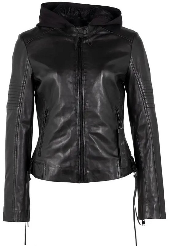 Gipsy de Maurice | Veste en cuir Janin | Femmes | Noir | taille 40.