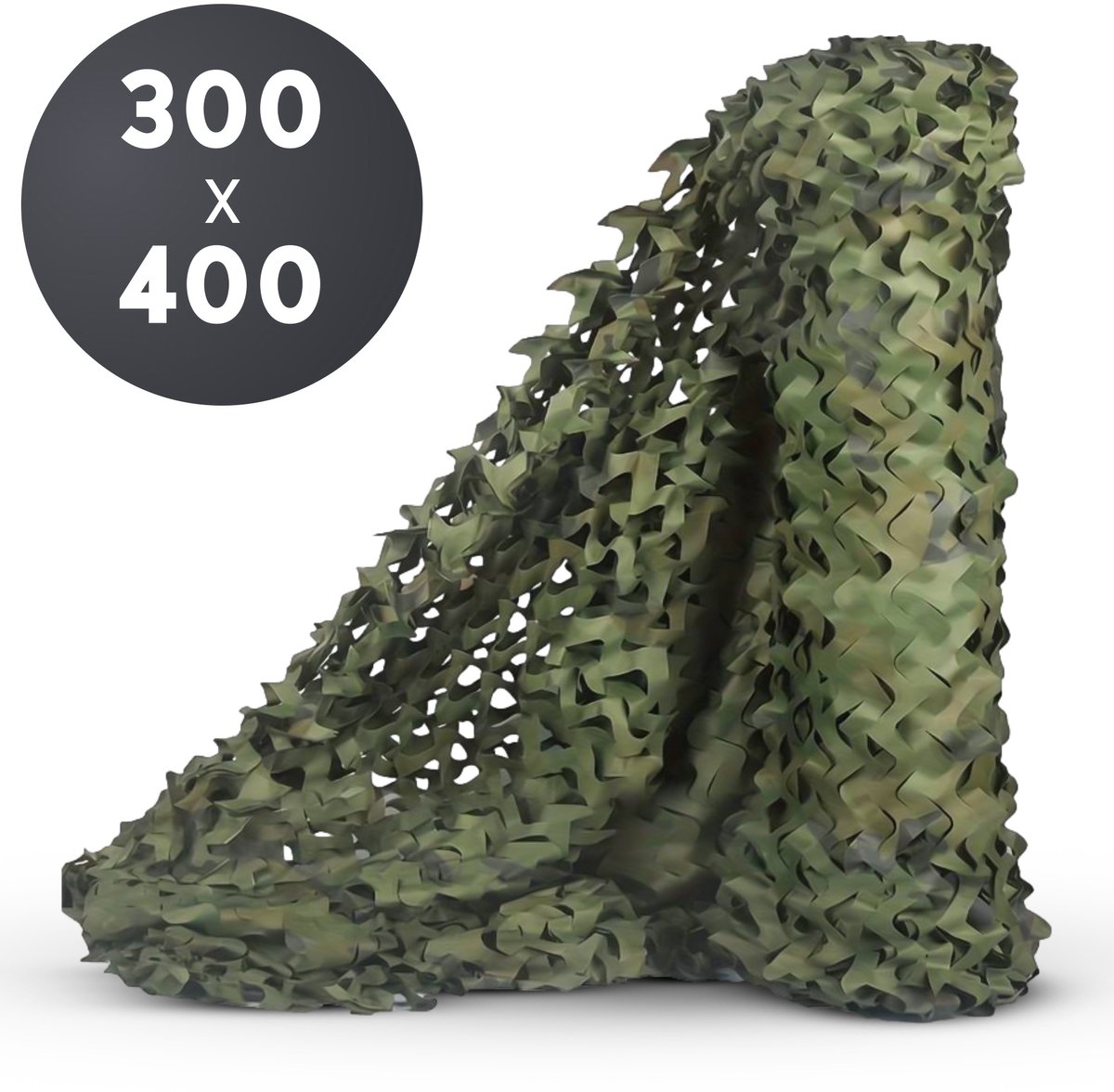 Volcan Camouflagenet 300x400 - Schaduwdoek - Camonet Voor Optimaal Camouflage Effect - Groen