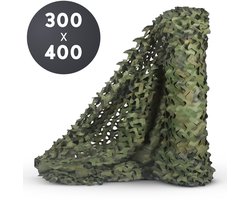 Volcan Camouflagenet 300x400 - Schaduwdoek - Camonet Voor Optimaal Camouflage Effect - Groen