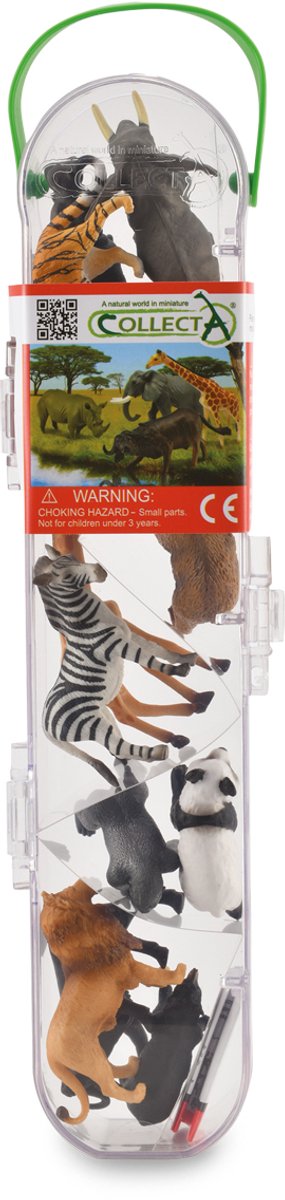 COLLECTA Figurine Mini Set - 12 Wilde Dieren - Wilde Dieren - Handgeschilderd - Miniatuur — cadeau in Spellen & Speelgoed - foto 2