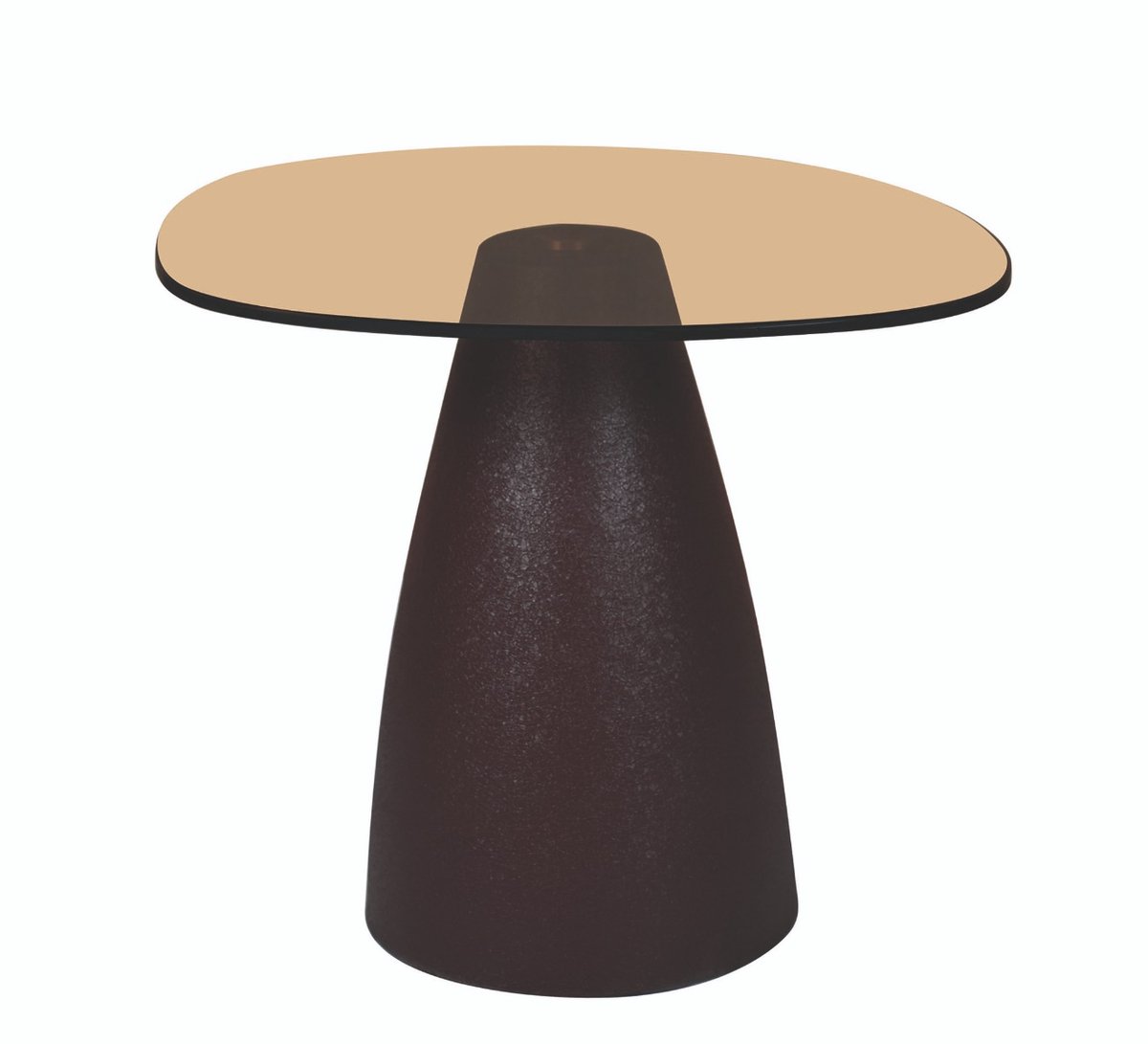 Brix - Bijzettafel - Brix Mylon Brown 50cm - Bruin