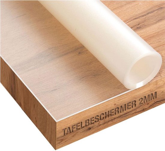 TRENTE - Nappe transparente mate 2mm - Nappe sur mesure fabriquée à la machine - 80cm x 100cm
