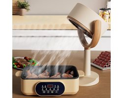 Compacte en Krachtige Mini-afzuigkap Draagbare Kookafzuigventilator voor Barbecue Koken Hete Pot - Flexibele Aanpassing van 125 ° USB-voeding