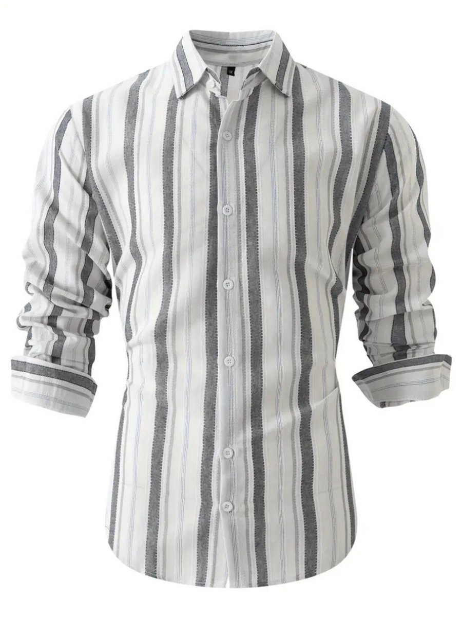 Bovista Linnen Blouse Heren t shirt Polo Overhemd Shirt Zomer Ibiza Stijl Zwart