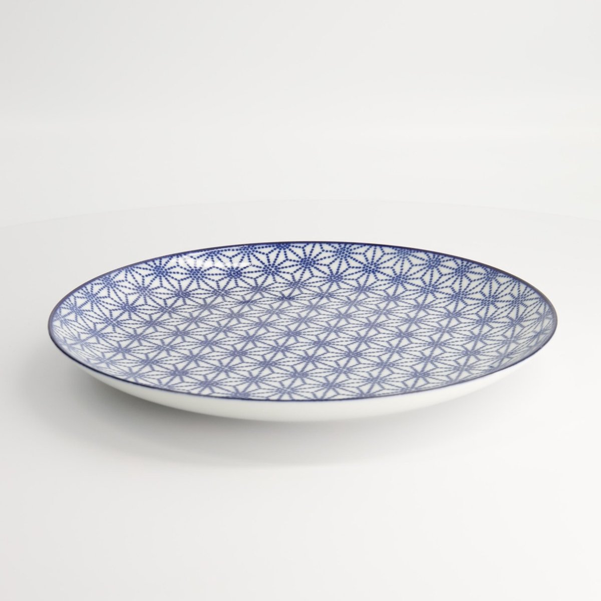 Tokyo Design Studio - Nippon Blue Dinerbord - Ster / Lotus - 25.7 x 3 cm - Porselein
