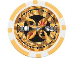 Ultimate pokerchip 11.5g - Value 1000 - 25st. - Texas Hold'em Poker Chips - Fiches voor Pokeren