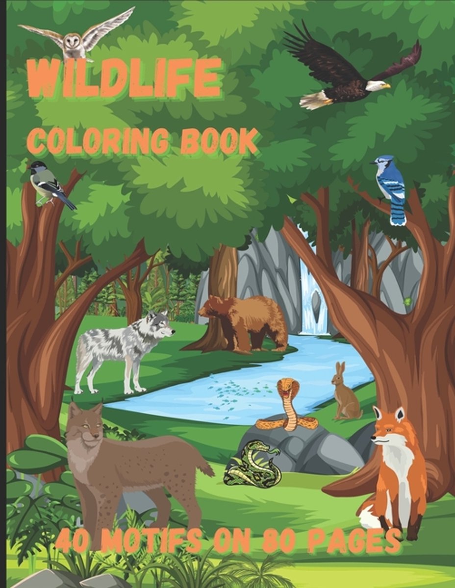 Wildlife Coloring Book van Simon Kury